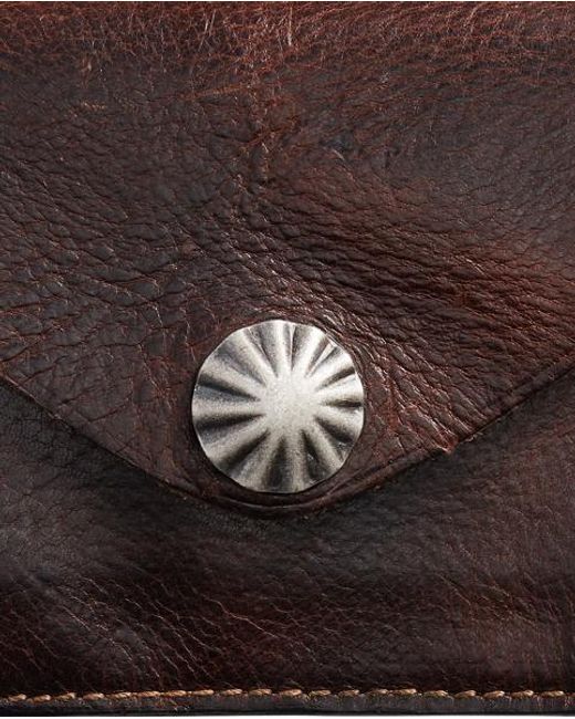 RRL Brown Leather Card Case for men