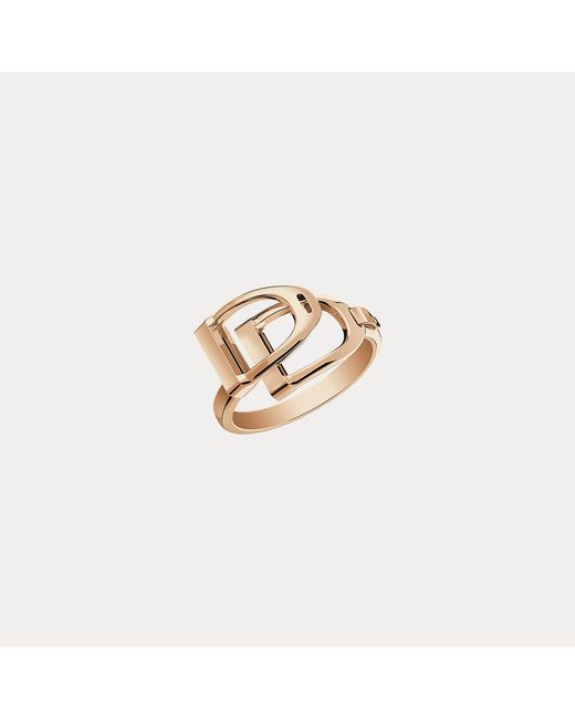 Ralph Lauren Metallic Rose Double-Stirrup Ring