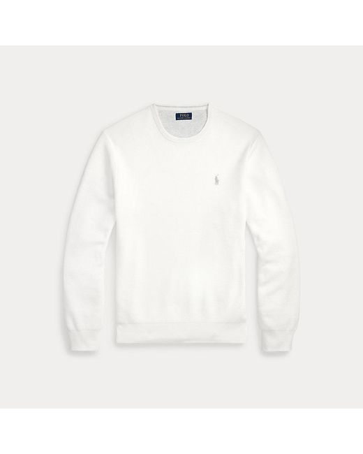 Polo cotton crewneck sweater best sale