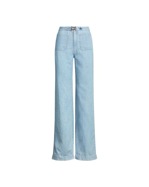 Ralph Lauren Blue Margery Wide-leg Jean