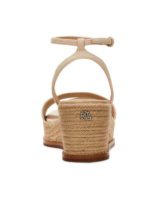 Espadrillas Leona in camoscio di Ralph Lauren in Natural