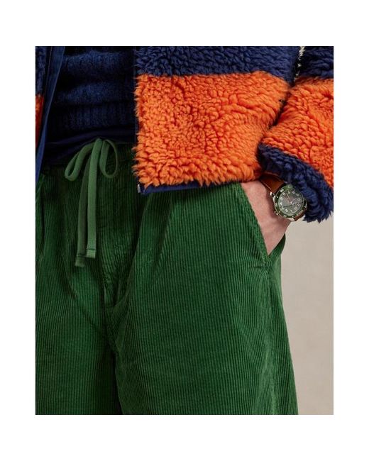 Pantaloni Prepster Polo in velluto di Polo Ralph Lauren in Green da Uomo