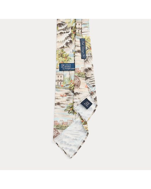 Corbata con estampado tropical vintage Polo Ralph Lauren de hombre de color Metallic