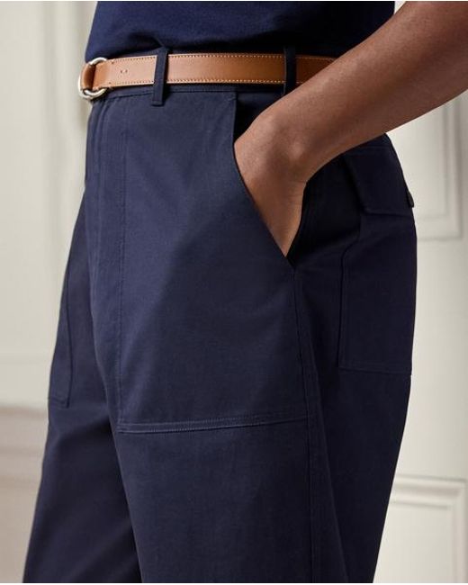 Ralph Lauren Blue Hand-Tailored Relaxed Fit Sailor Trouser for men