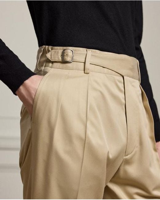 Ralph Lauren Natural Hand-Tailored Silk Suit Trouser for men