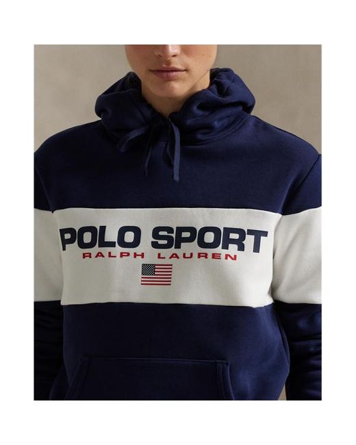 Polo Ralph Lauren Blue Polo Sport Fleece Hoodie for men