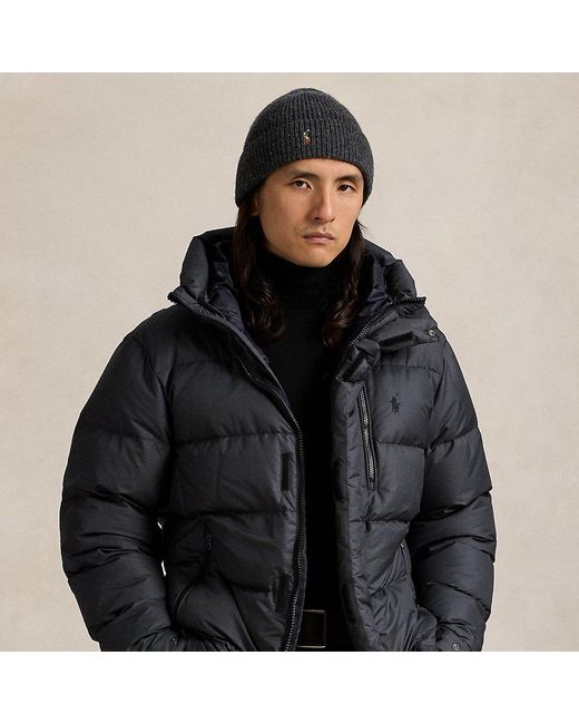 Black ralph lauren down jacket sale
