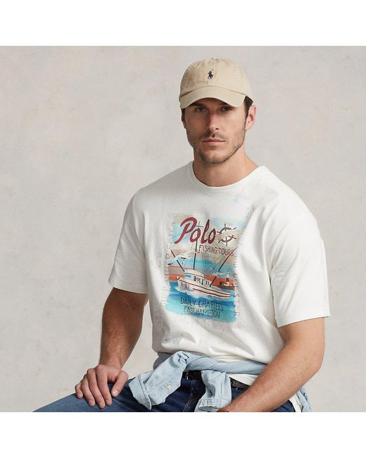 Ralph Lauren Ralph Lauren Jersey Graphic T-shirt in White for Men | Lyst
