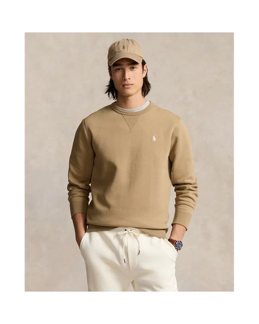 Polo Ralph Lauren Meliertes doppellagiges Sweatshirt in Natural für Herren