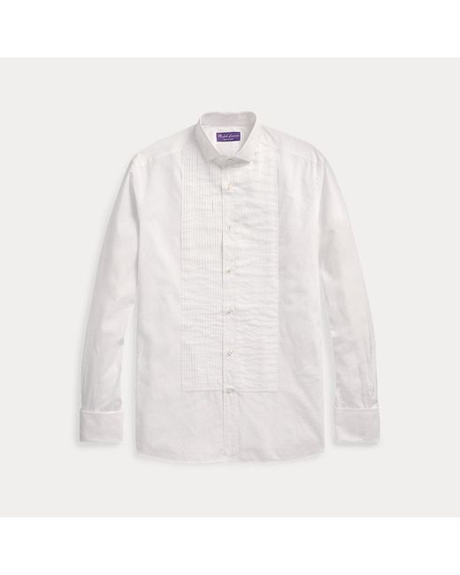 Ralph Lauren Purple Label White Ralph Lauren Poplin French Cuff Tuxedo Shirt for men