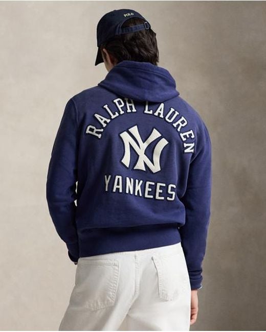 Polo Ralph Lauren Blue Polo Ralph Lauren Lauren Yankees Hoodie for men