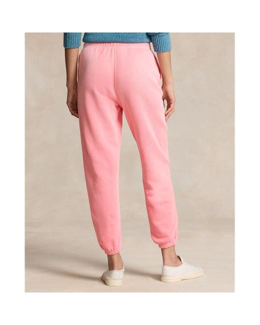 Ralph Lauren Pink Lightweight Fleece Athletic Trouser