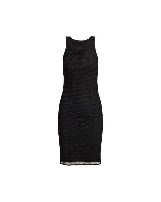Ralph Lauren Black Ralph Lauren Beaded Netting Sleeveless Cocktail Dress