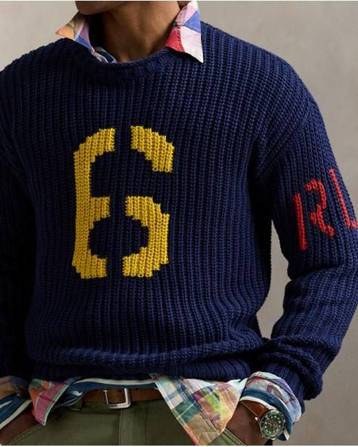 Polo Ralph Lauren De Founding Year Trui in het Blue voor heren
