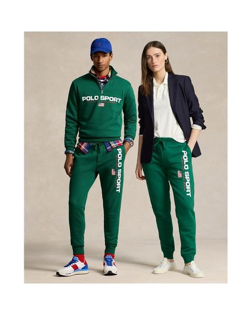Polo Ralph Lauren Green Polo Sport Fleece Joggers for men