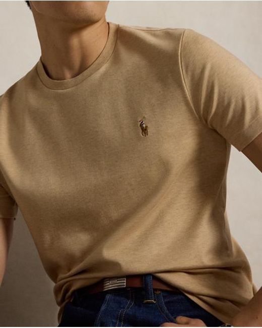 Polo Ralph Lauren Natural Custom Slim Fit Soft Cotton T-Shirt for men