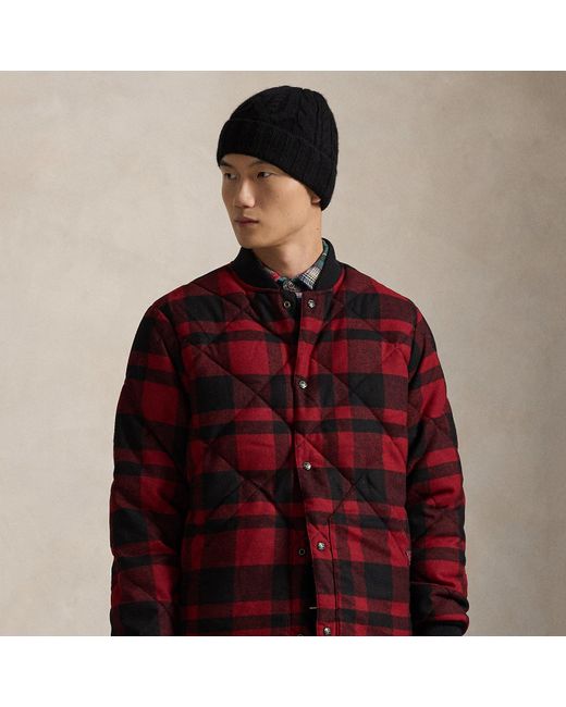 Ralph Lauren Red Buffalo Check Wool-Blend Jacket for men