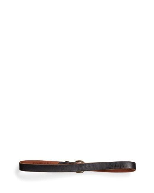 RRL Brown Terrance Tumbled Leather Belt for men