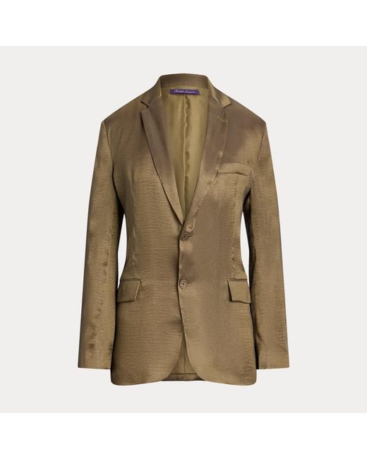 Ralph Lauren Brown Marcy Lamé Jacket
