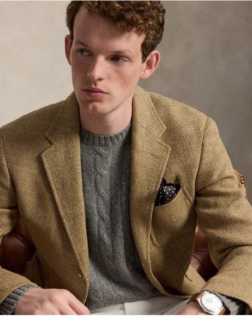Ralph Lauren Gray The Iconic Cable-knit Cashmere Jumper for men