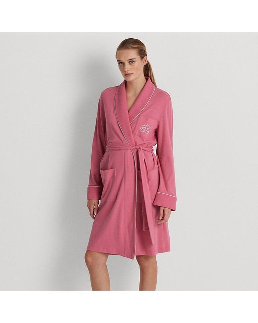 Lauren by Ralph Lauren Cotton Ralph Lauren Quilted Shawlcollar Robe in