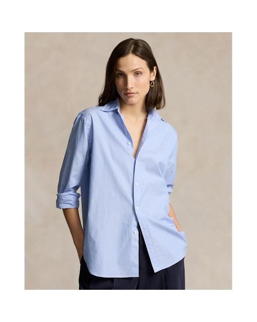 Polo Ralph Lauren Blue Relaxed Fit Cotton Poplin Shirt