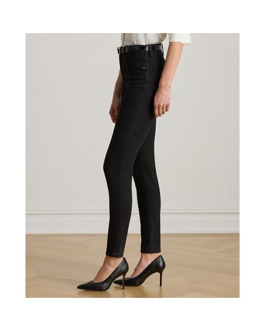 Ralph Lauren Black High-Rise Skinny Ankle Jean