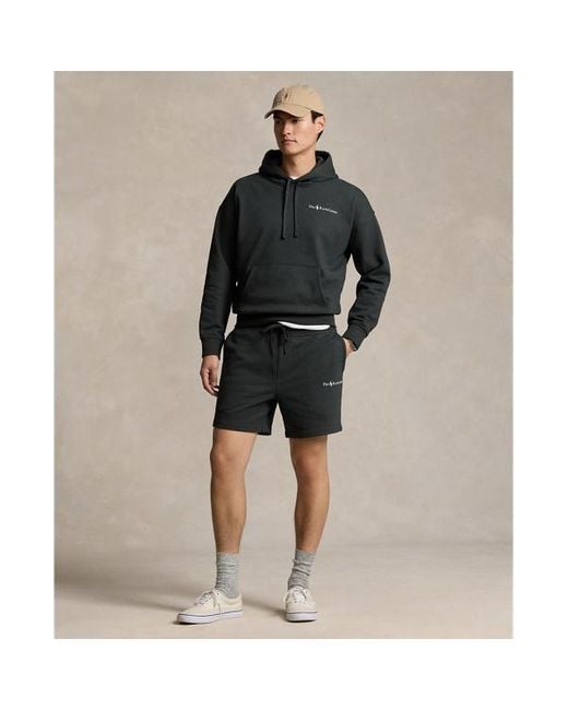 Polo Ralph Lauren Gray 16.5 Cm Relaxed Fit Logo Fleece Short for men