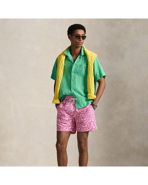 Polo Ralph Lauren Pink 14.5-Cm Traveller Swimming Shorts for men
