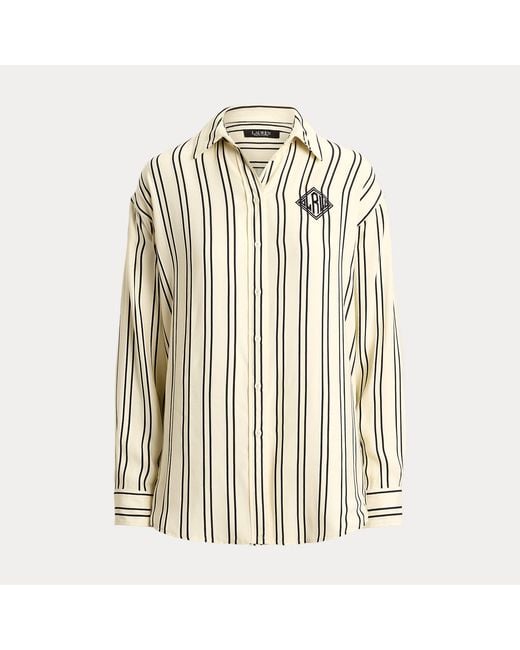 Ralph Lauren Natural Relaxed Fit Striped Jacquard Shirt