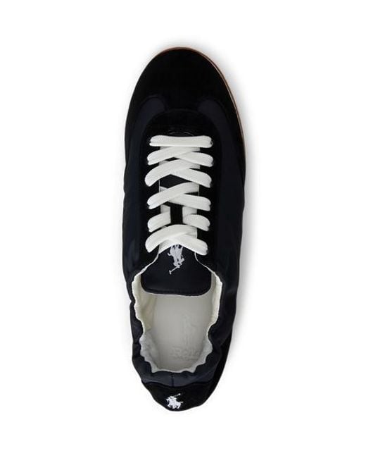 Les Baskets Ballerines Poney En Daim Polo Ralph Lauren en coloris Black