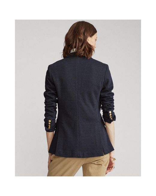 ralph lauren knit cotton blazer