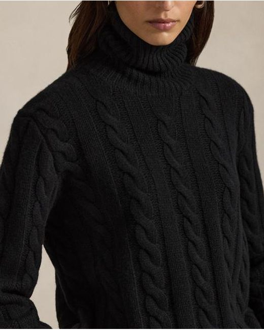 Polo Ralph Lauren Black Cable-knit Wool-cashmere Jumper for men