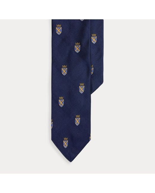 Polo Ralph Lauren Clubkrawatte Aus Seidenrips in Blue für Herren