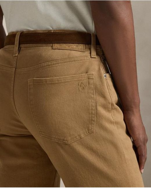 Polo Ralph Lauren Varick Slim Straight Twill Trouser in Brown for Men ...