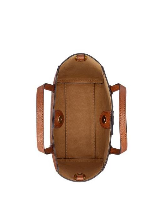 Ralph Lauren Natural Kleine Narbenleder-Tragetasche Cameryn