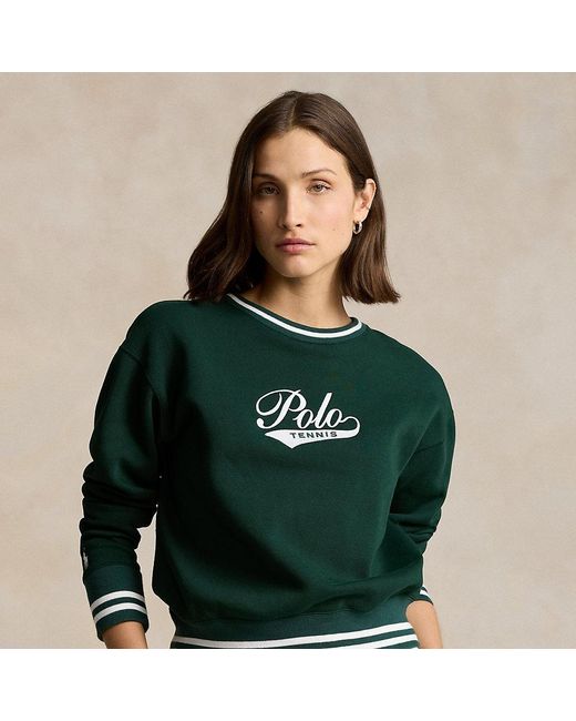 Felpa con logo Wimbledon di Polo Ralph Lauren in Green