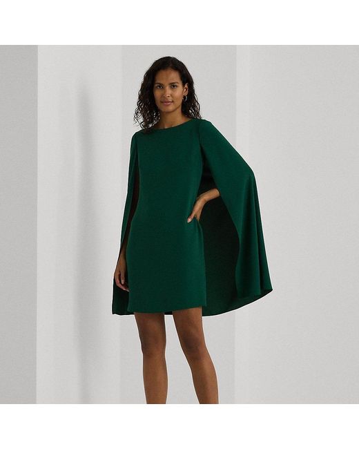 Georgette tiered capelet dress sale