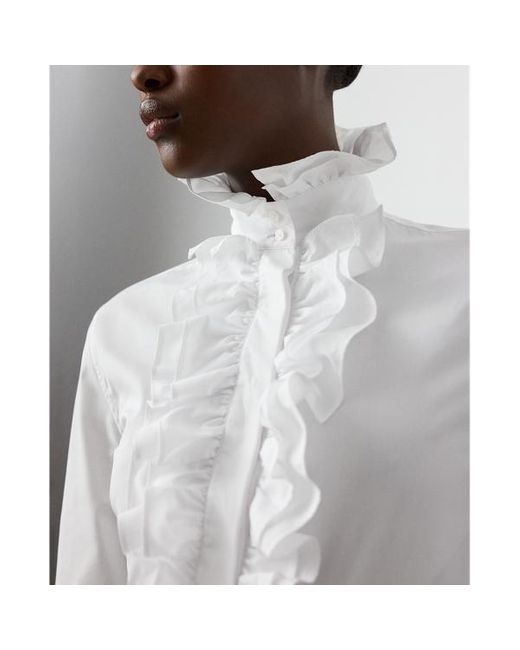 Camicia Dolley in popeline di cotone di Ralph Lauren in White