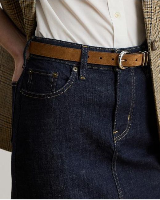 Ralph Lauren Blue Denim Pencil Skirt