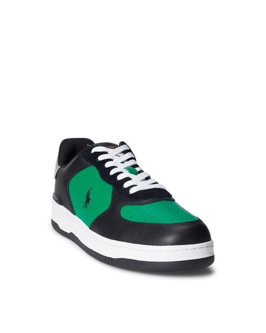 Ralph Lauren Masters Court Leren Sneaker in het Green voor heren