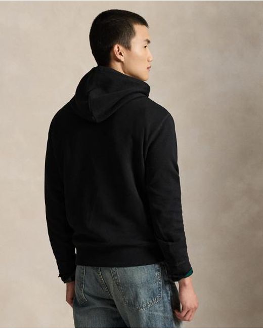 Polo Ralph Lauren Black The Rl Fleece Hoodie for men