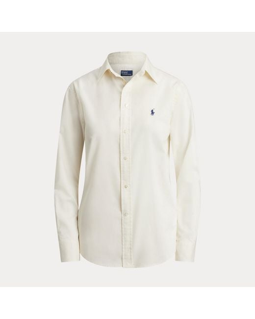 Polo Ralph Lauren White Classic Fit Cotton Twill Shirt