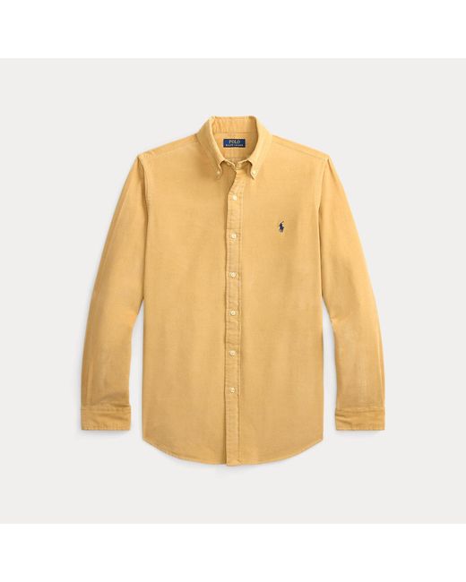 Polo Ralph Lauren Natural Custom Fit Corduroy Shirt for men