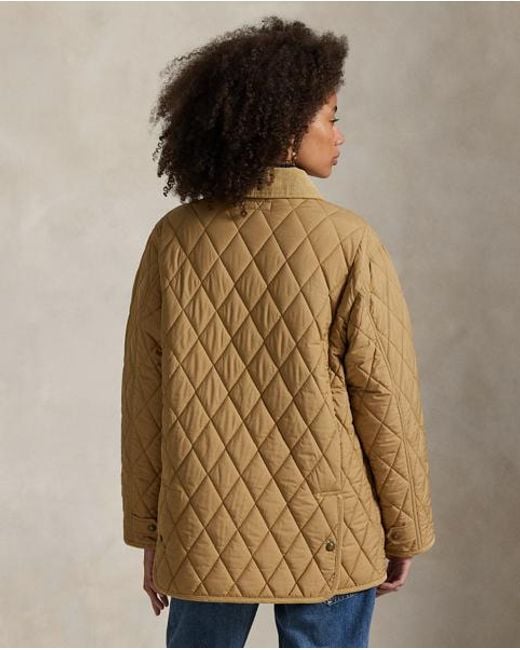 Polo Ralph Lauren Blue Diamond-Quilted Barn Jacket