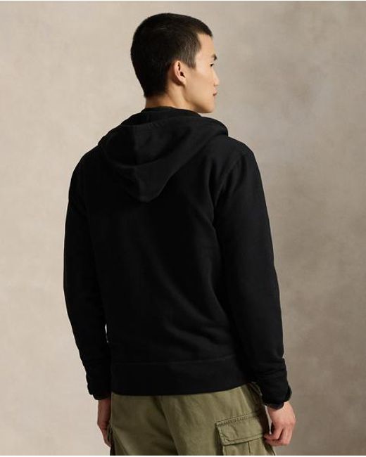 Polo Ralph Lauren Black The Rl Fleece Hoodie for men