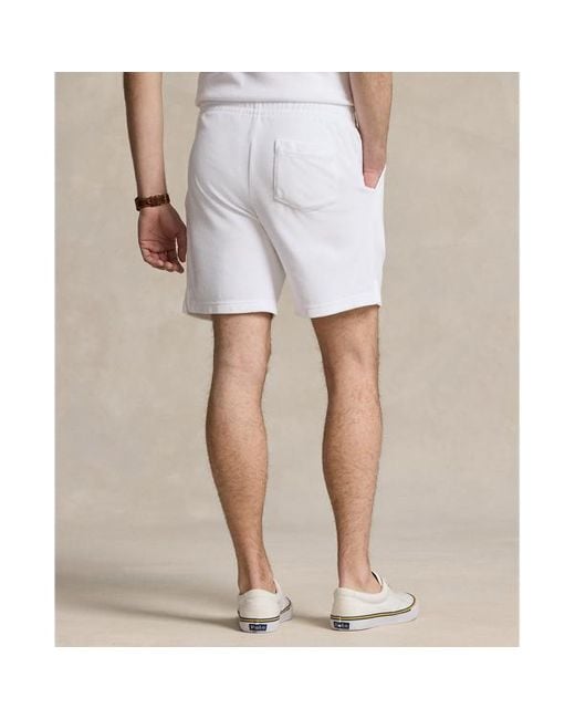 Polo Ralph Lauren Badstof Short Met Trekkoord Van 21,5 Cm in het White voor heren