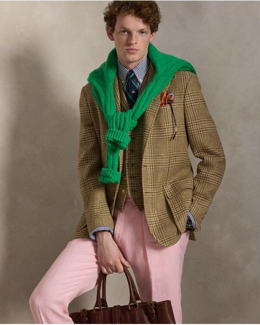 Polo Ralph Lauren Brown Summer Tweed Vest for men