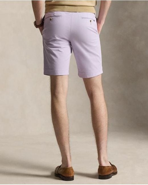 Polo Ralph Lauren Purple 24 Cm Greenwich Slim Fit Chino Shorts for men