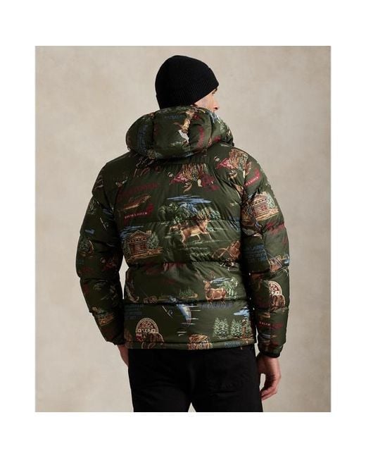 Polo Ralph Lauren Green Ralph Lauren The Gorham Polo Sportsman Down Jacket for men